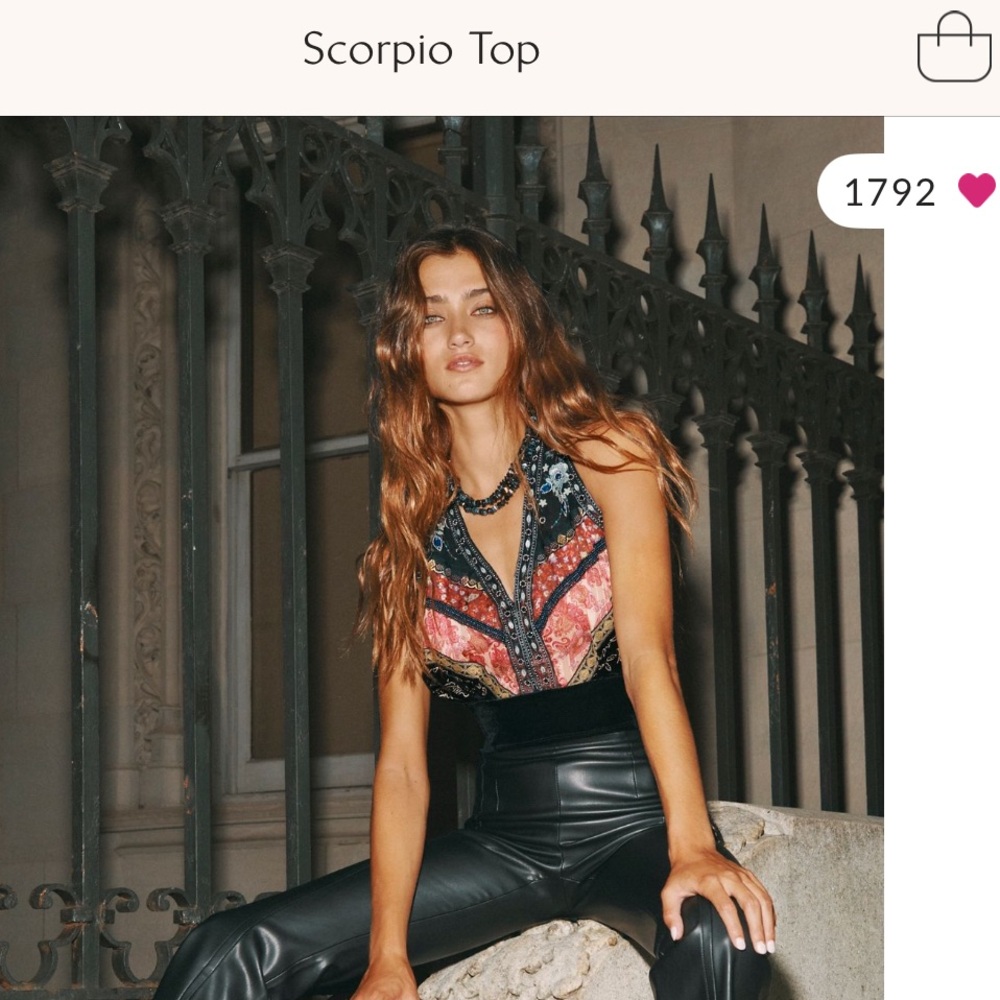 Free People Multicolor Beaded Camisole